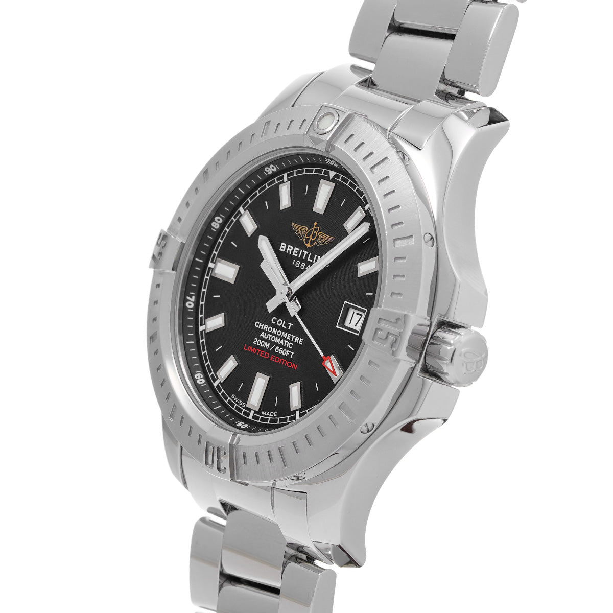 Colt Automatic A173882Y/BE66 Black BREITLING Men's [Pre-Owned].