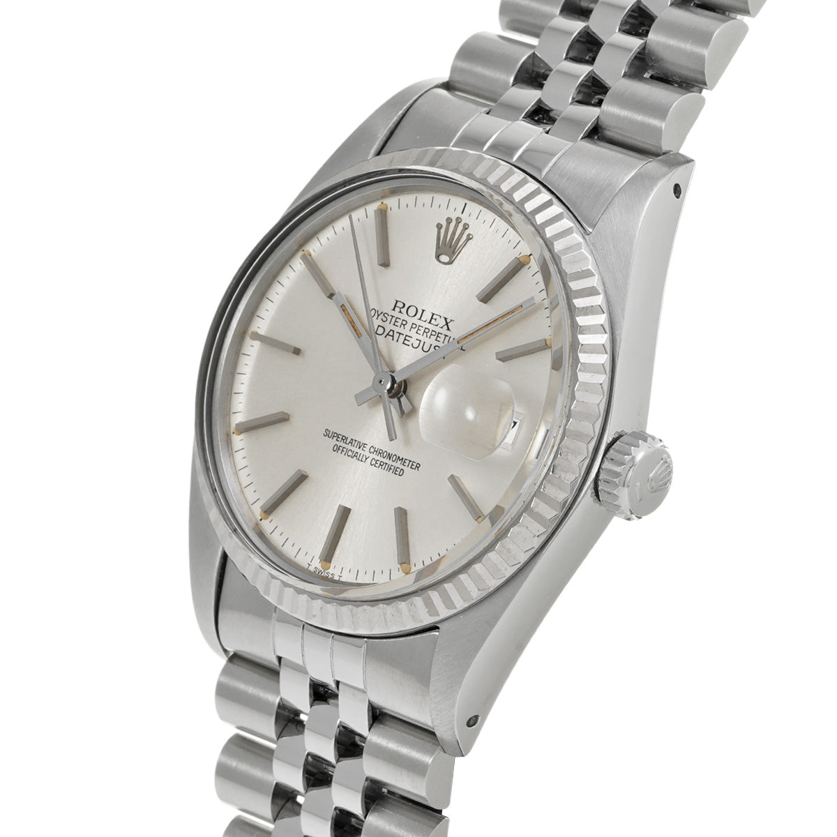 DATE JUST 16014 80's (manufactured circa 1983) Silver ROLEX Men's [Pre-Owned].
