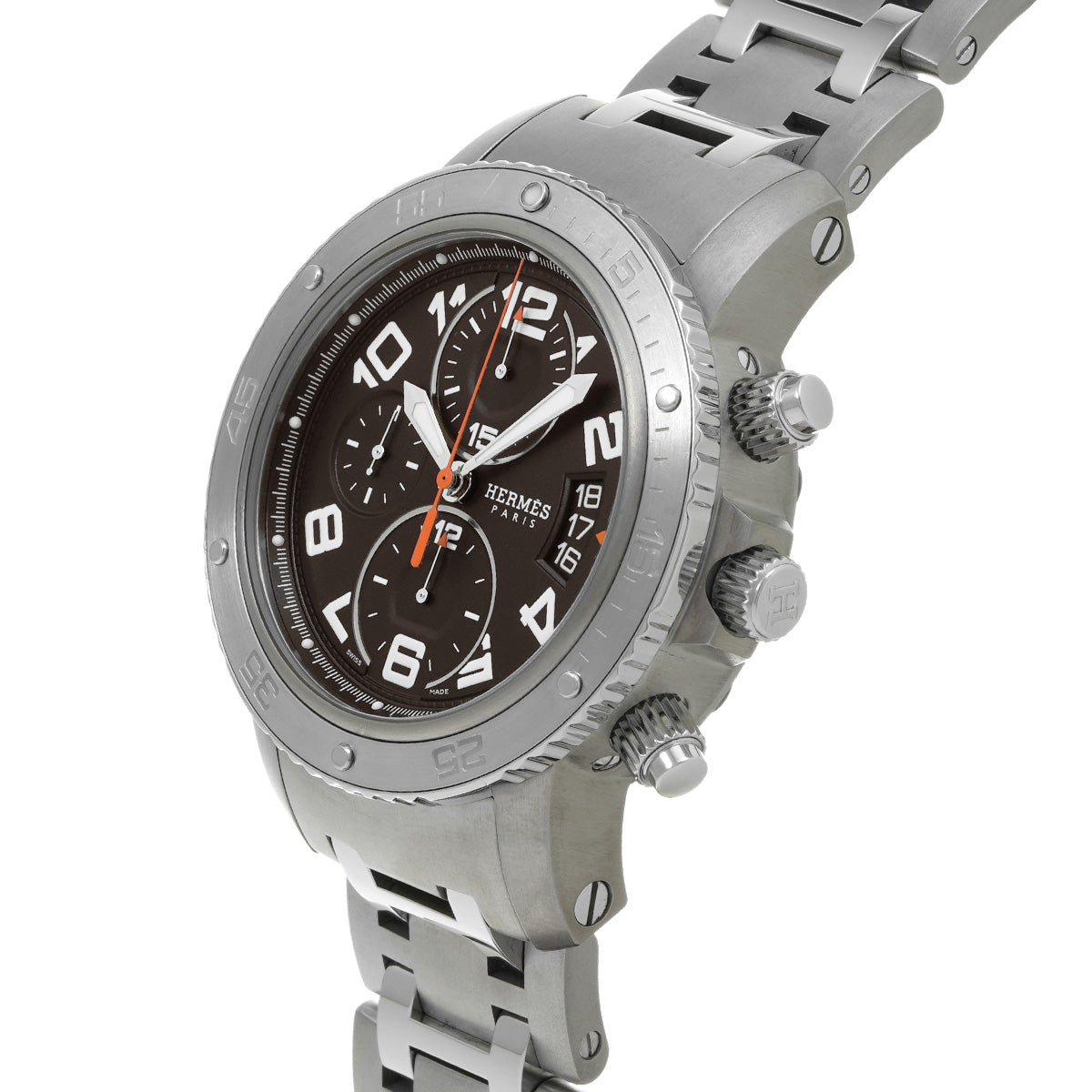 Clipper Diver Chronograph CP2.941 Gray HERMES Men's [Pre-Owned].