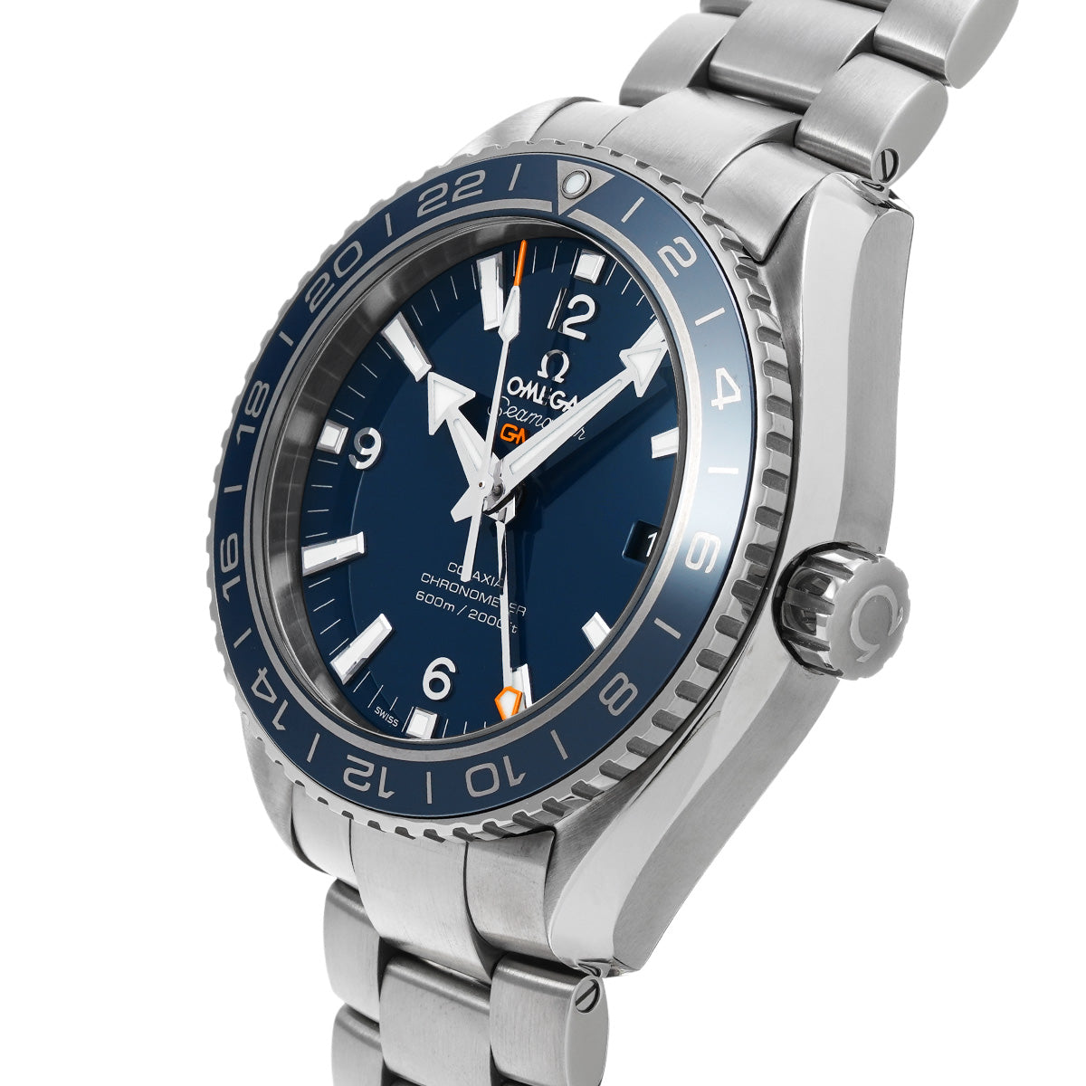 Seamaster Planet Ocean 600 Co-Axial GMT 232.90.44.22.03.001 Blue OMEGA Mens [Pre-Owned]