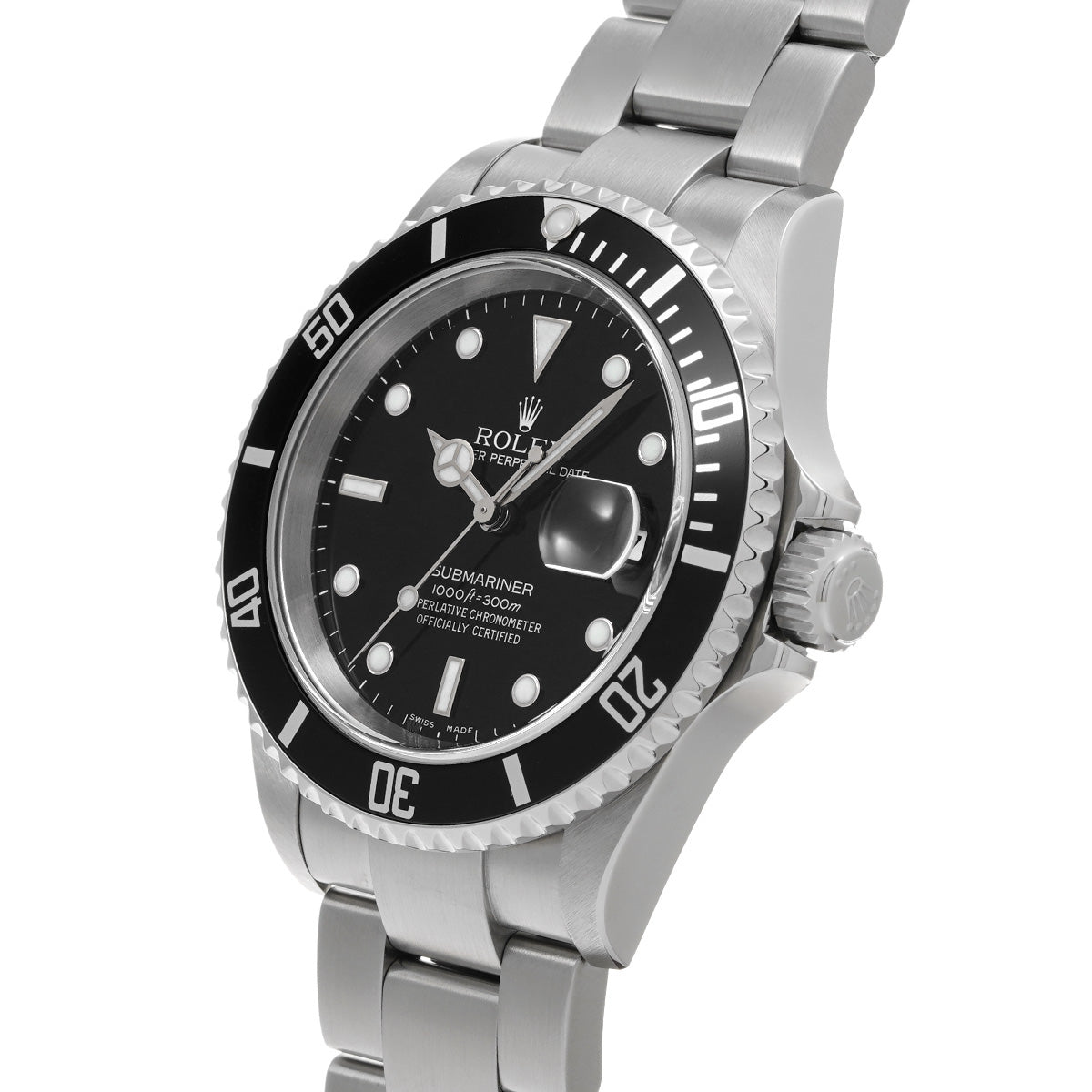 Submariner Date 16610 D (manufactured circa 2005) Black ROLEX Men's [Pre-Owned].