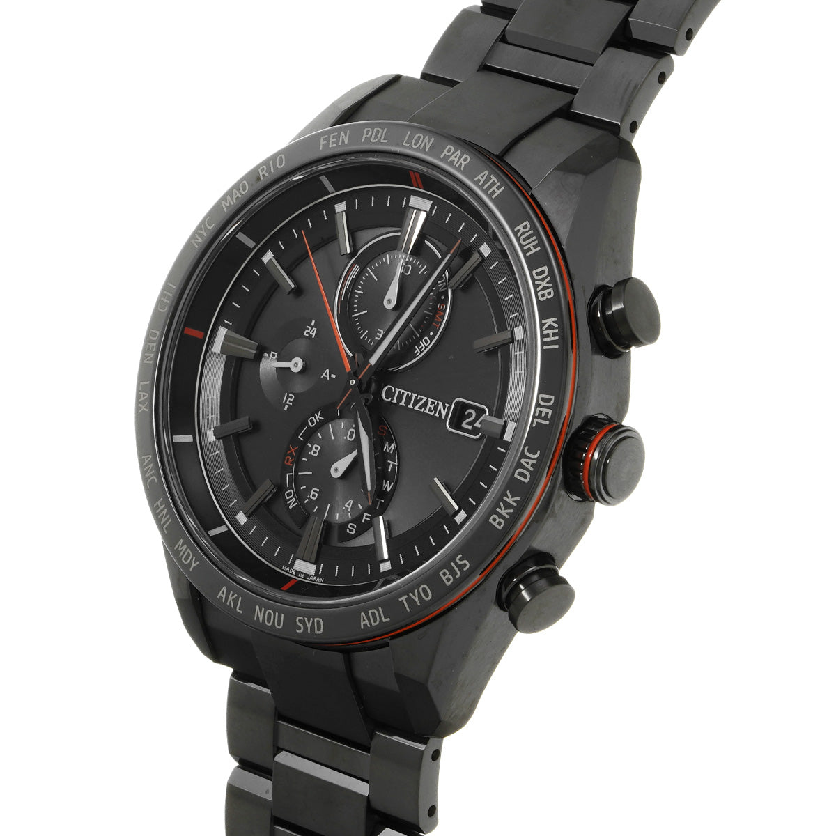 ATESSA ACTOLINE Black Titanium AT8185-62E Black CITIZEN Men's [Pre-owned].