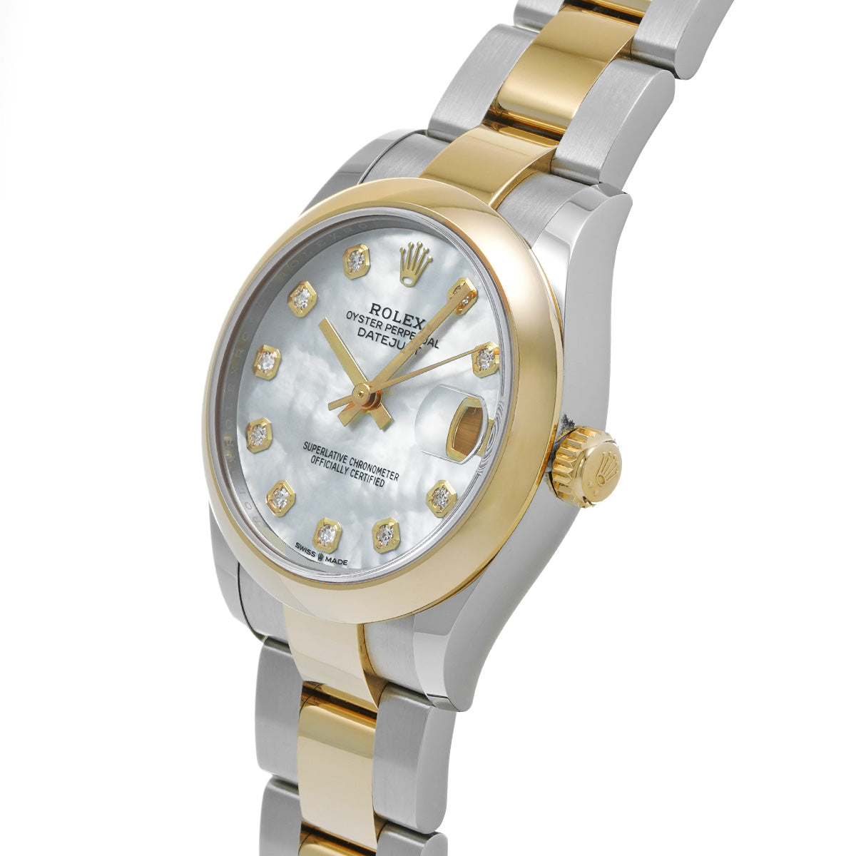 DATE JUST 31 278243NG Random Serial White MOP/Diamond ROLEX Unisex [Pre-Owned].