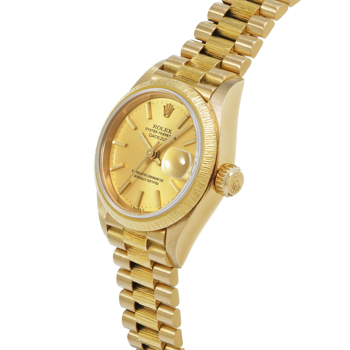 DATE JUST BARK 69278 84th (manufactured circa 1984) Champagne ROLEX Ladies [Pre-Owned].