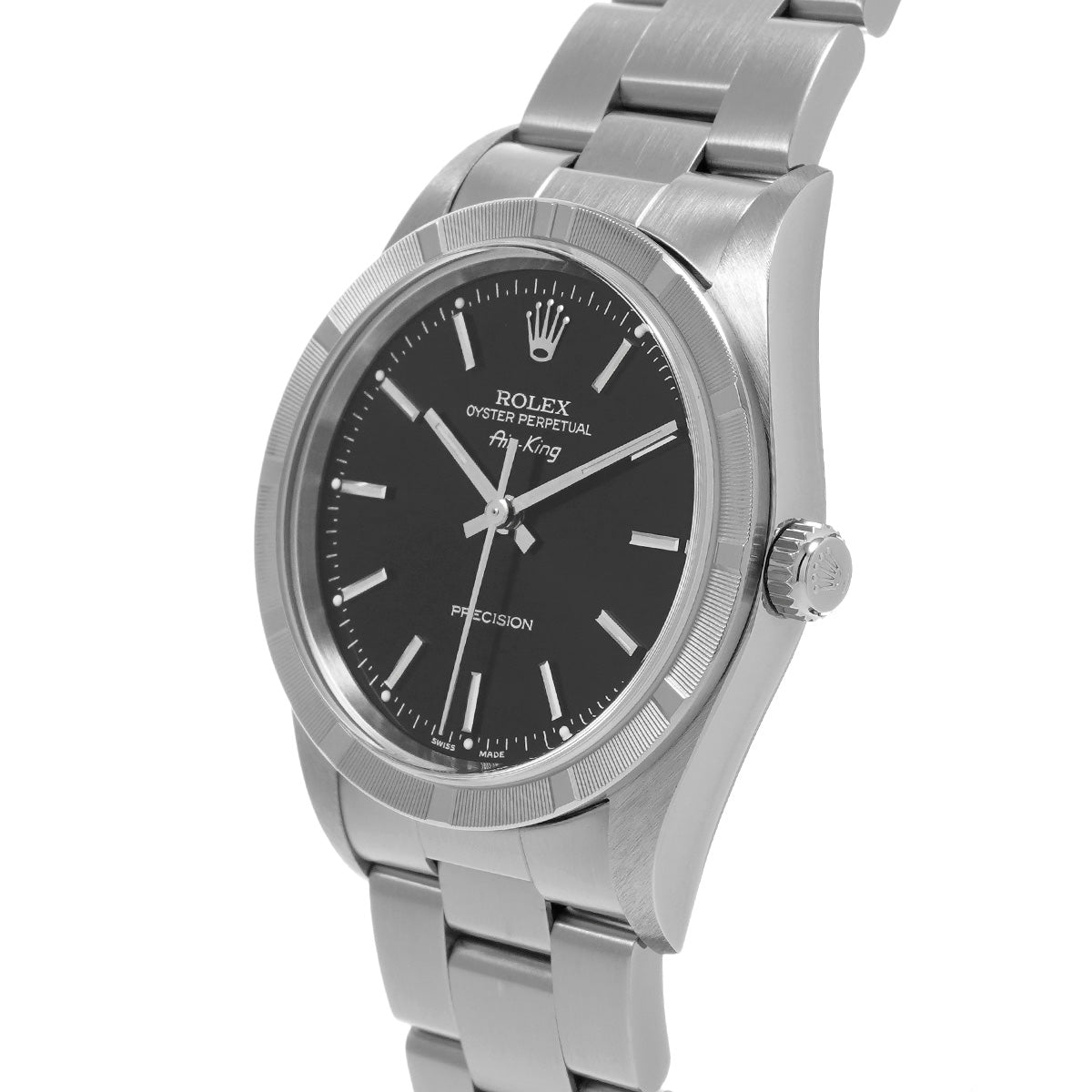 Air-King 14010 A (manufactured circa 1999) Black ROLEX Men's [Pre-owned].