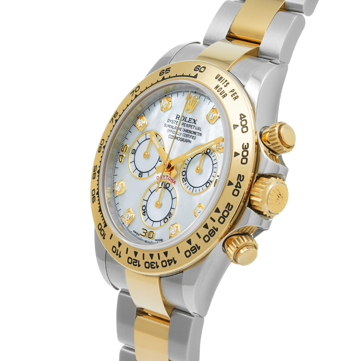 Cosmograph Daytona 116503NG Random Serial White MOP/Diamond ROLEX Men's [Pre-Owned].