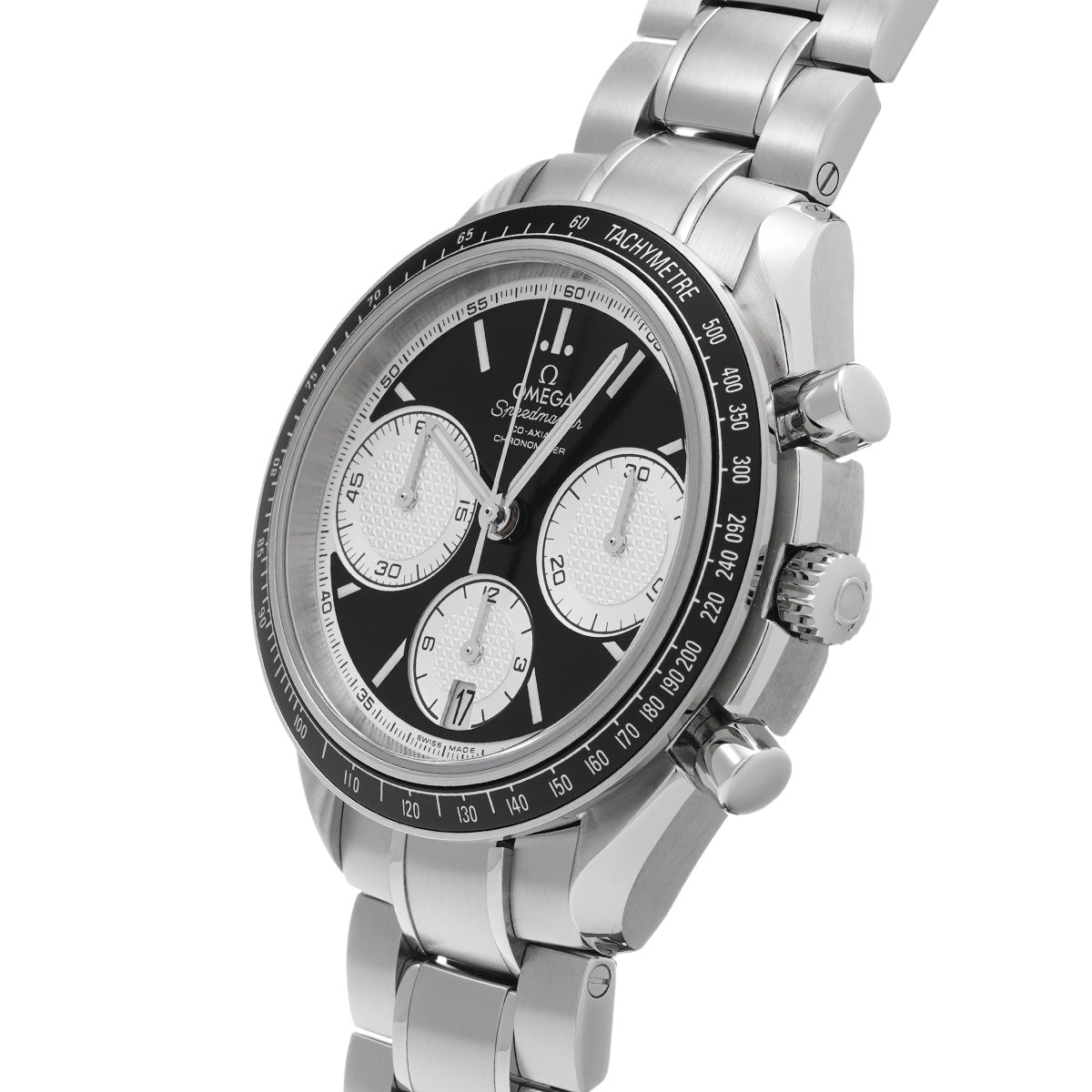 Speedmaster Racing Co-Axial 326.30.40.50.01.002 Black/Silver OMEGA Men's [Pre-Owned].