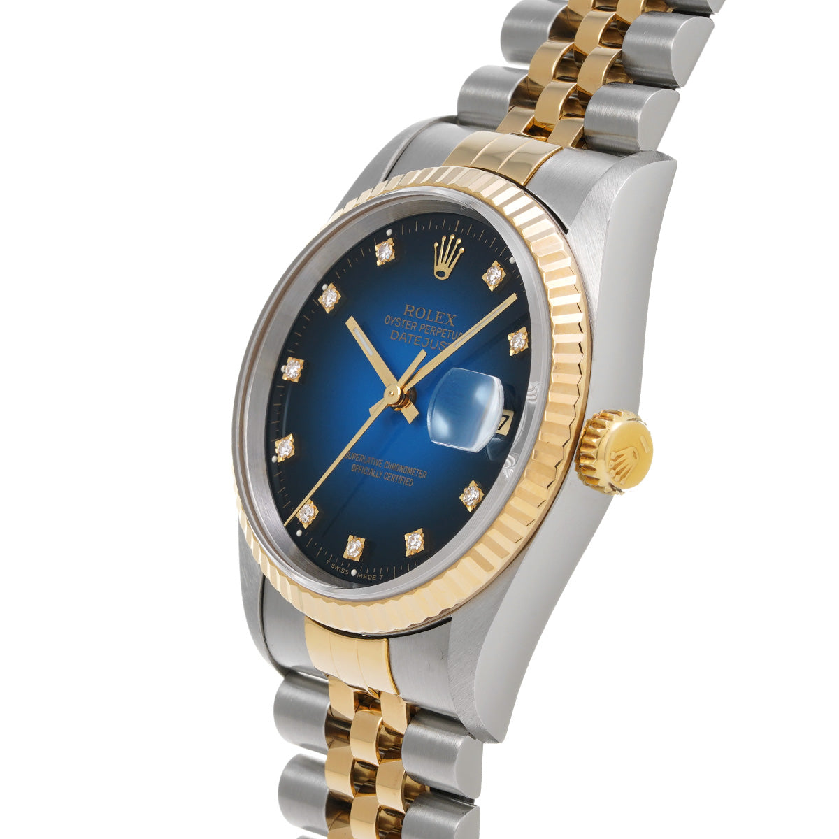 Datejust 16233G W (made around 1995) Blue Gradation/Diamond ROLEX Men's [Pre-Owned].