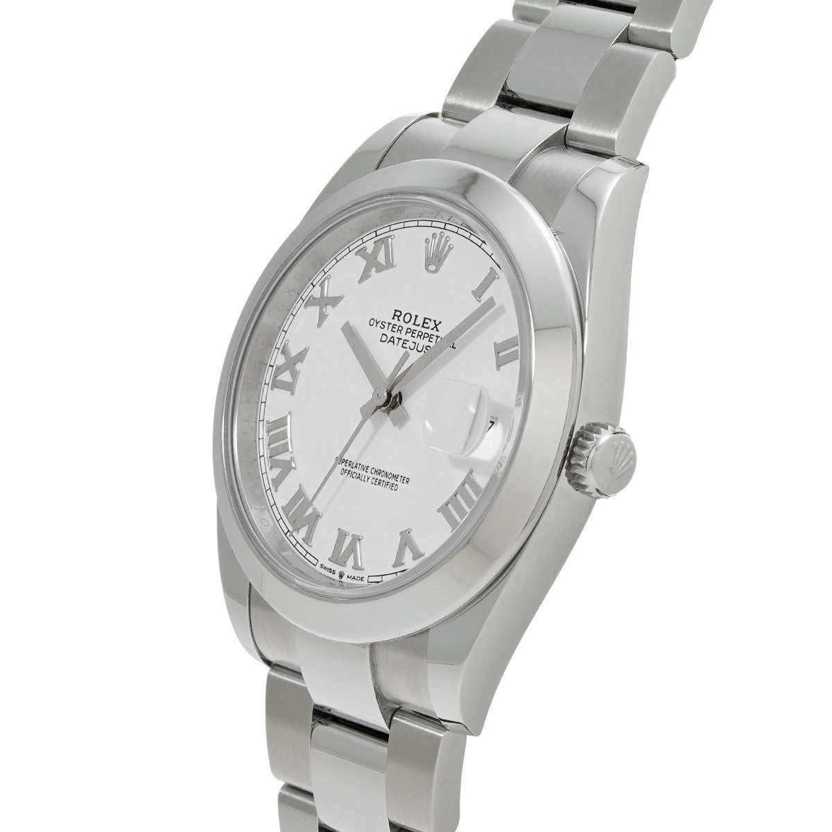 DATE JUST 41 126300 Random Serial White ROLEX Men's [Pre-owned].