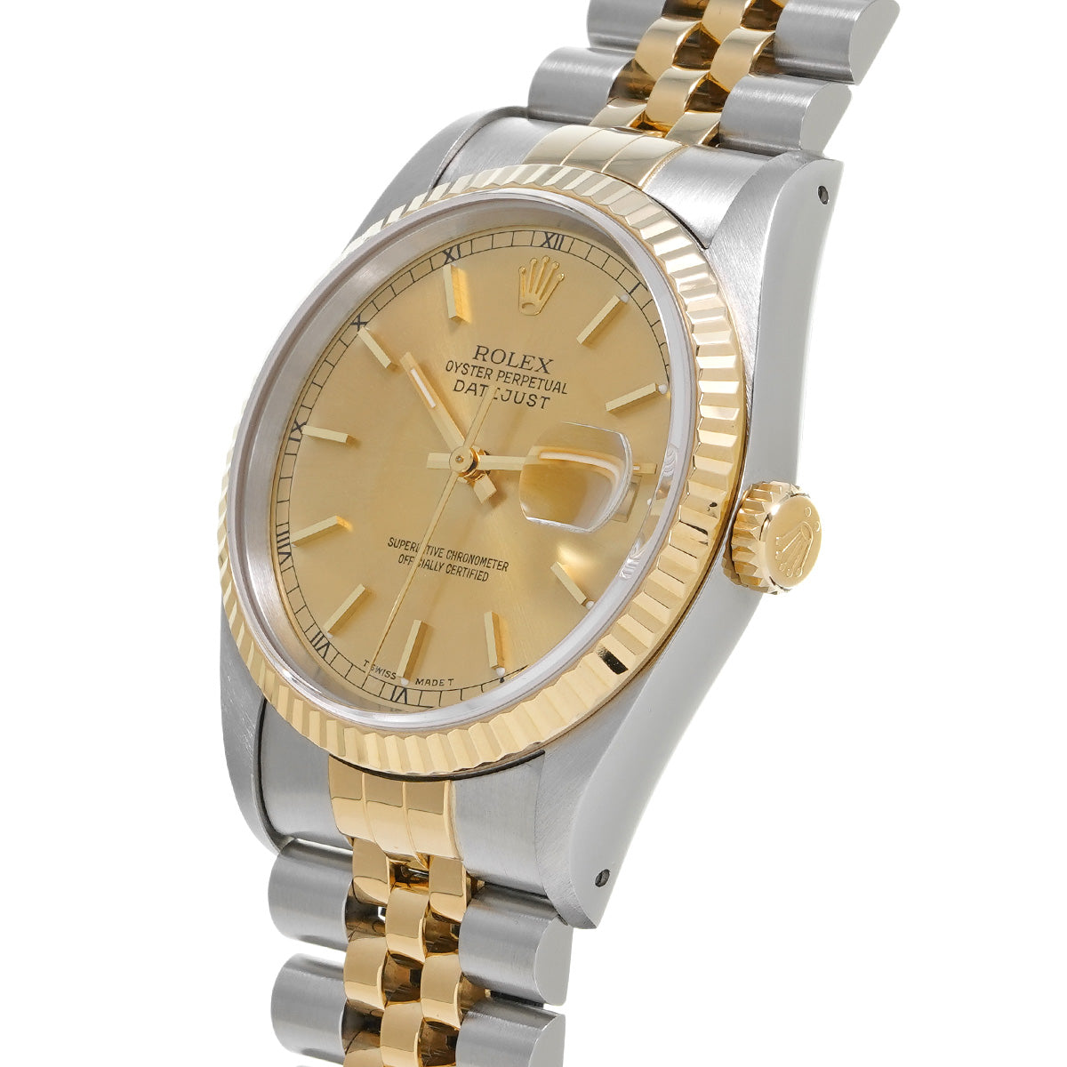 Datejust 16233 X (manufactured circa 1991) Champagne ROLEX Men's [Pre-Owned].