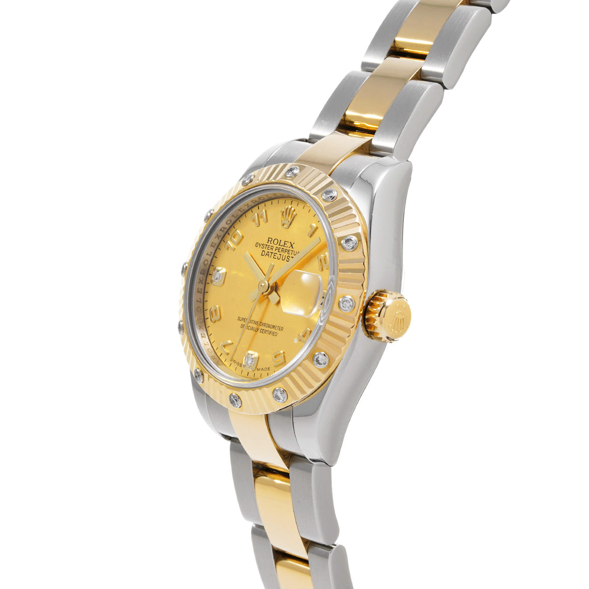 179313 Lady Datejust 26 D (made around 2005) Yellow MOP/Diamond ROLEX Ladies [Pre-Owned].