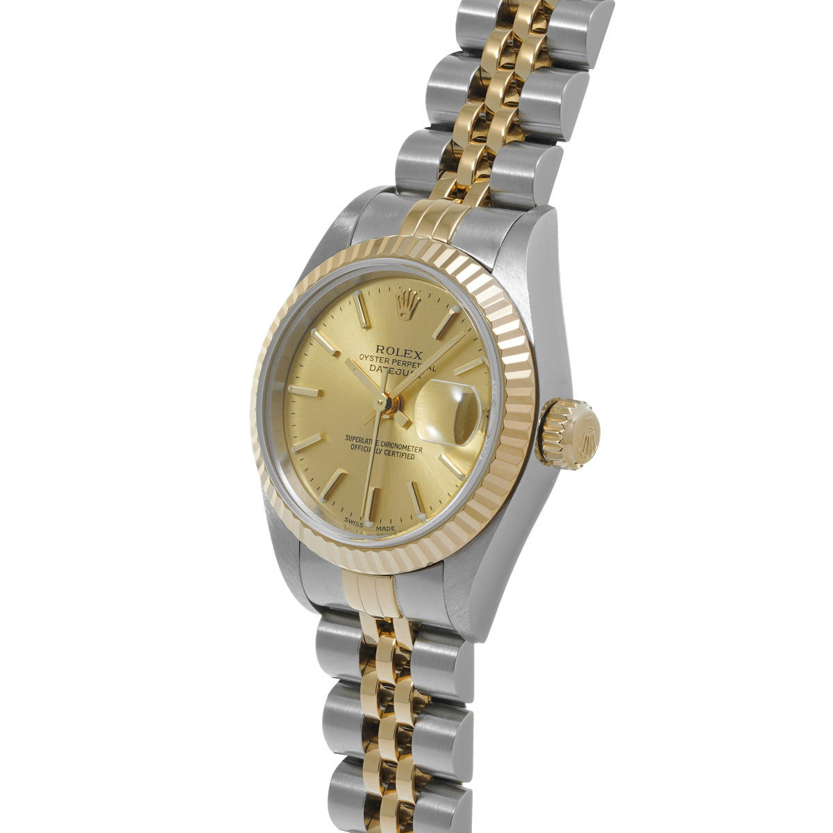 DATE JUST 79173 P (manufactured circa 2000) Champagne ROLEX Ladies [Pre-Owned].