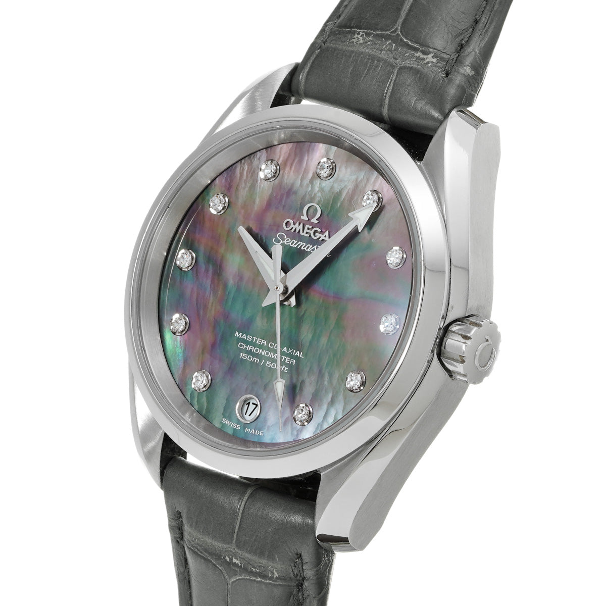 Seamaster Aqua Terra Master Co-Axial 231.13.39.21.57.001 Black MOP/Diamond OMEGA Mens [Pre-Owned]