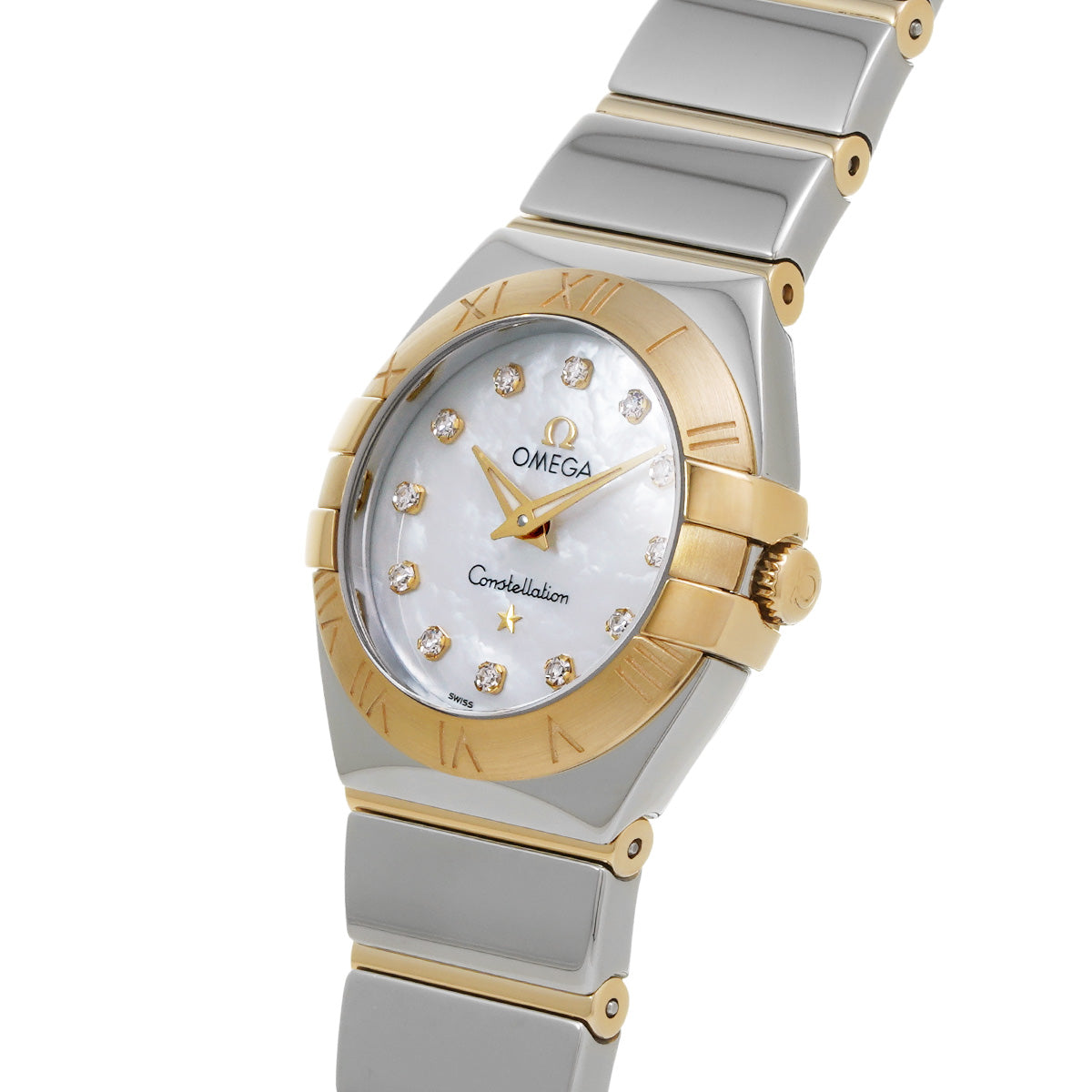 Constellation Blush Quartz 123.20.24.60.55.004 White MOP/Diamond OMEGA Ladies [New]