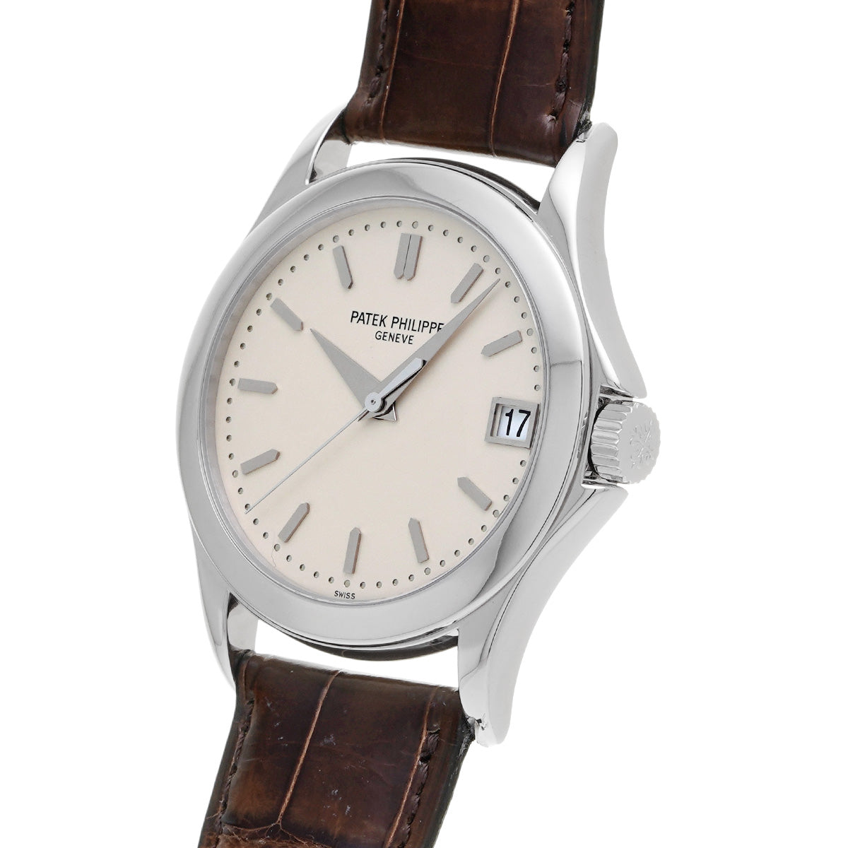 Calatrava 5107G-001 Silver PATEK PHILIPPE Men's [Pre-Owned].