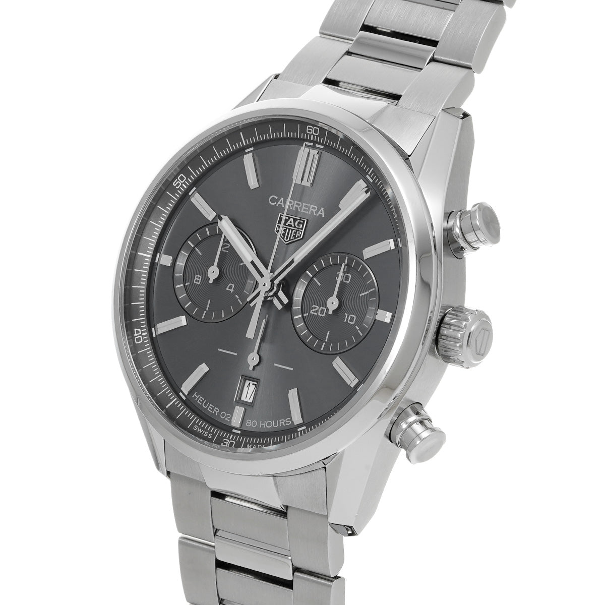 CARRERA Heuer 02 Chronograph Calibre TH20-00 CBN2012.FC6483 Gray TAG HEUER Men's [Pre-Owned]