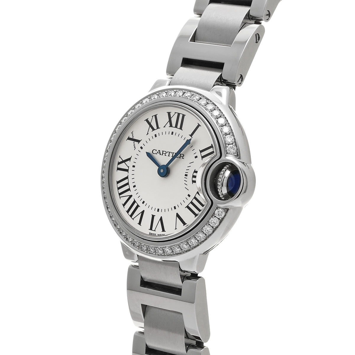 W4BB0015 Ballon Bleu de Cartier 28mm Silver CARTIER Ladies [Pre-owned]