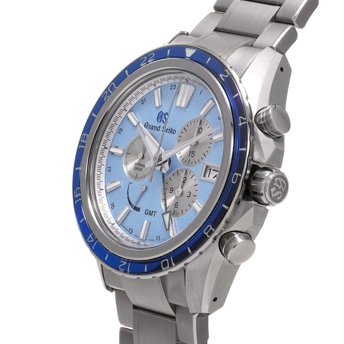 Sport Collection Spring Drive Chronograph GMT SBGC261 Blue/Silver Grand Seiko Men's [Pre-Owned].