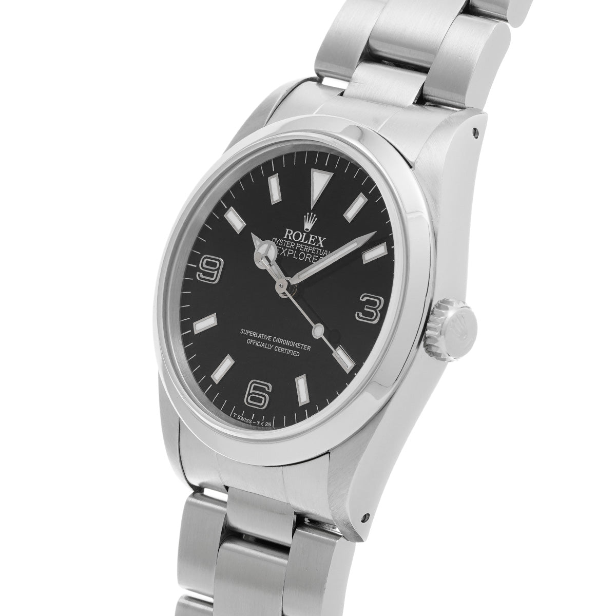 Explorer 14270 E (manufactured circa 1991) Black ROLEX Men's [Pre-Owned].