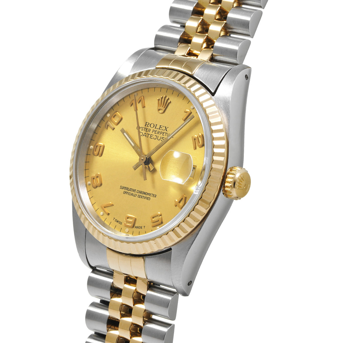 Datejust 16233 X (manufactured circa 1993) Champagne ROLEX Men's [Pre-Owned].