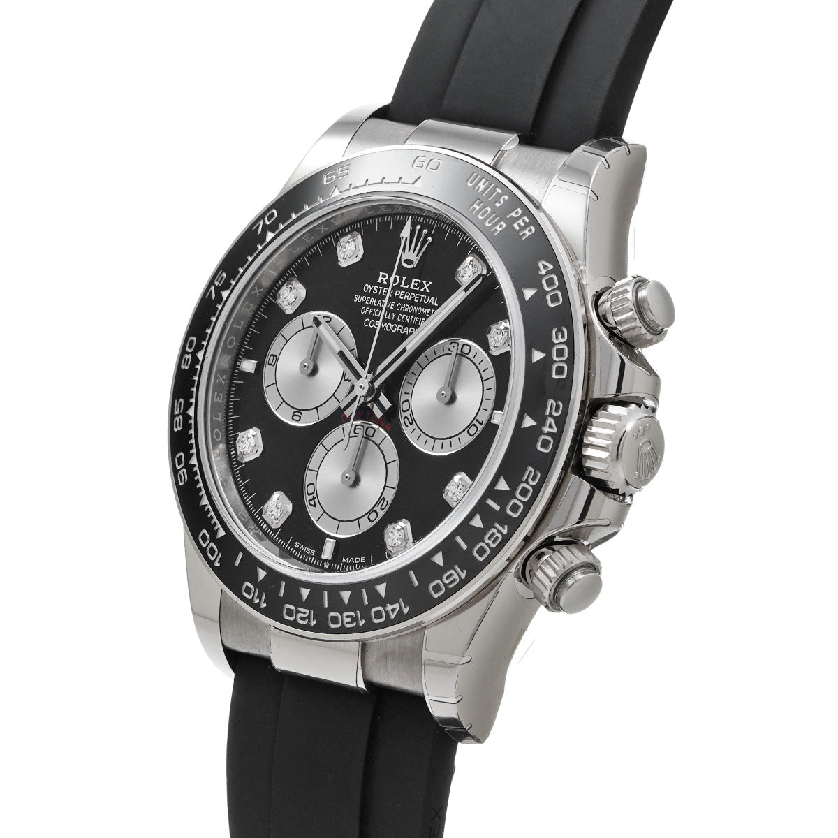 Cosmograph Daytona 126519LNG Random Serial Black/Steel/Diamond ROLEX Men's [Pre-Owned].