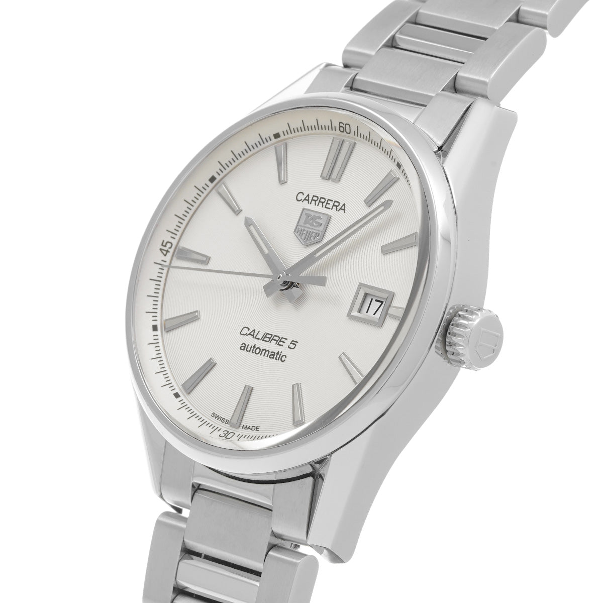 CARRERA Calibre 5 WAR211B.BA0782 Silver TAG HEUER Men's [Pre-Owned].