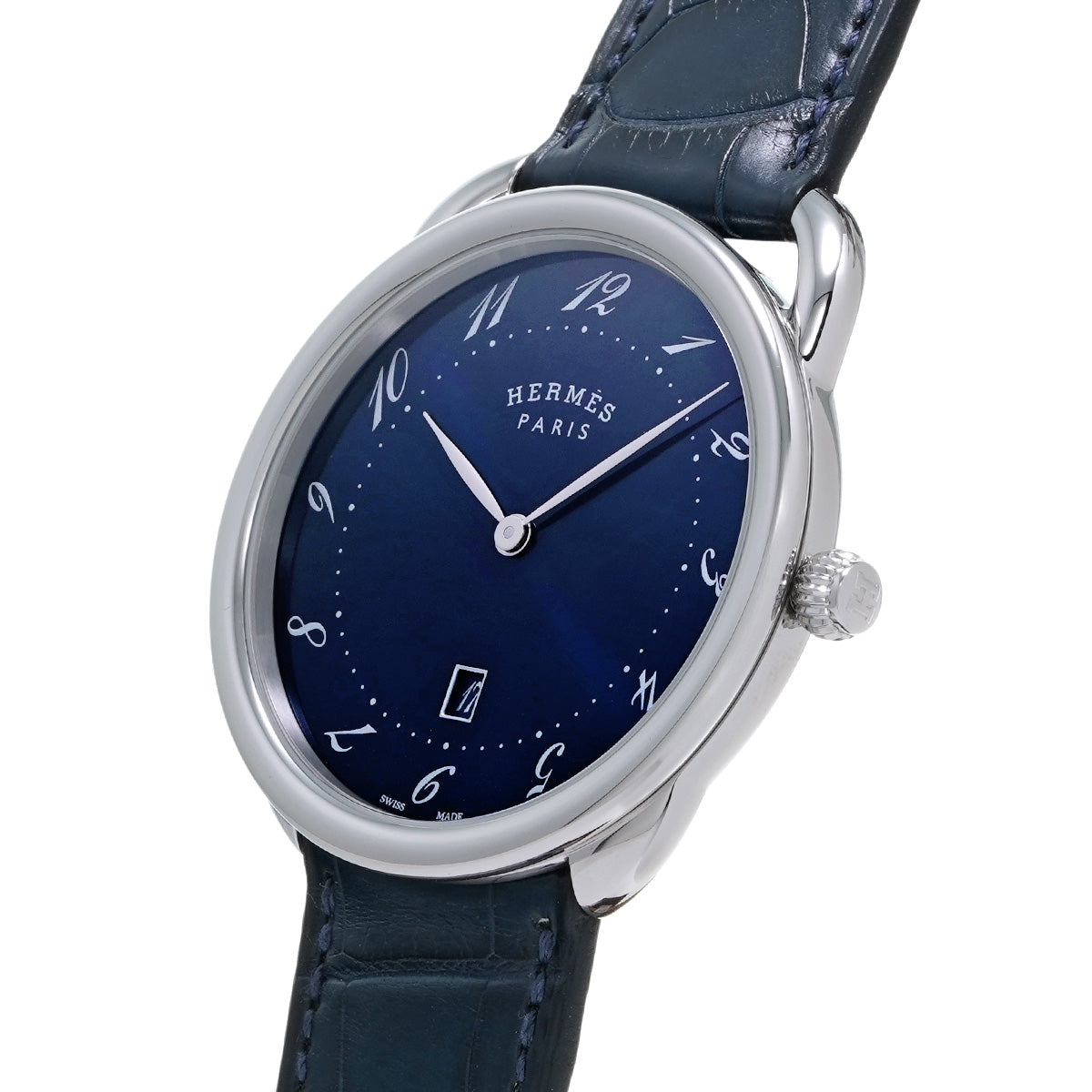 Arceau GM AR7Q.810 Blue HERMES Men's [Pre-owned].