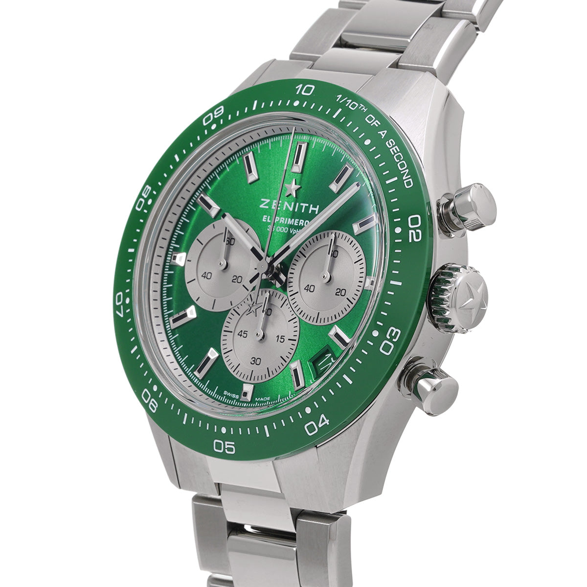 Chronomaster Sport Yoshida Special Edition 03.3108.3600/57.M3100 Green Lacquer/Silver ZENITH Men's [Pre-Owned].