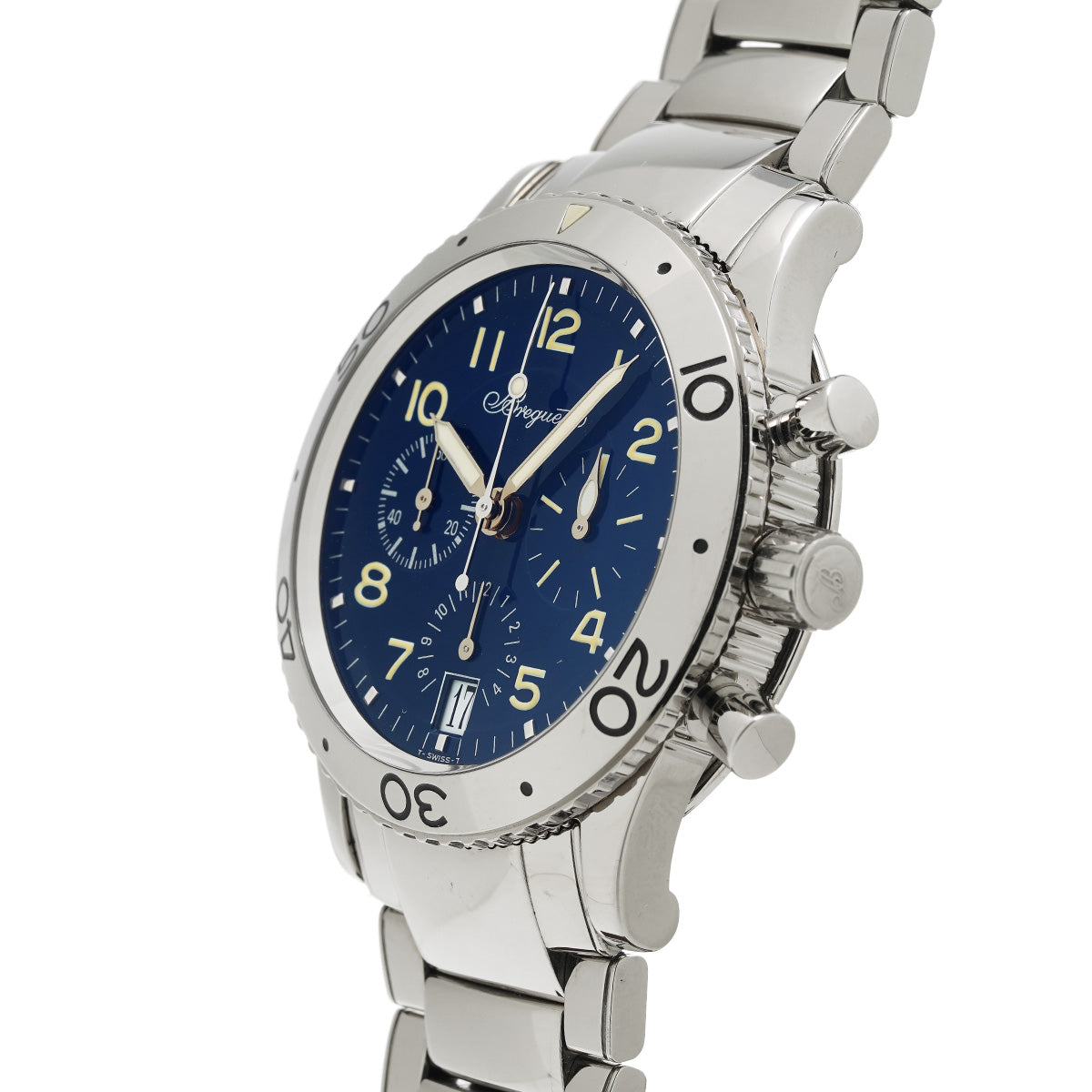 Transatlantique Type XX 3820BB/P2/BW9 Blue Breguet Men's [Pre-Owned].