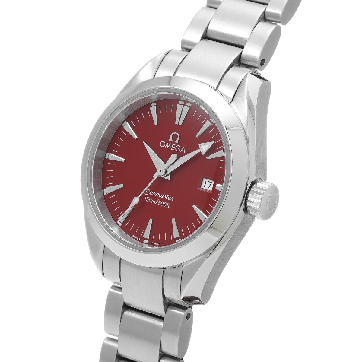 Seamaster Aqua Terra Marui Limited Edition 2577.60 Red OMEGA Ladies [Pre-owned].