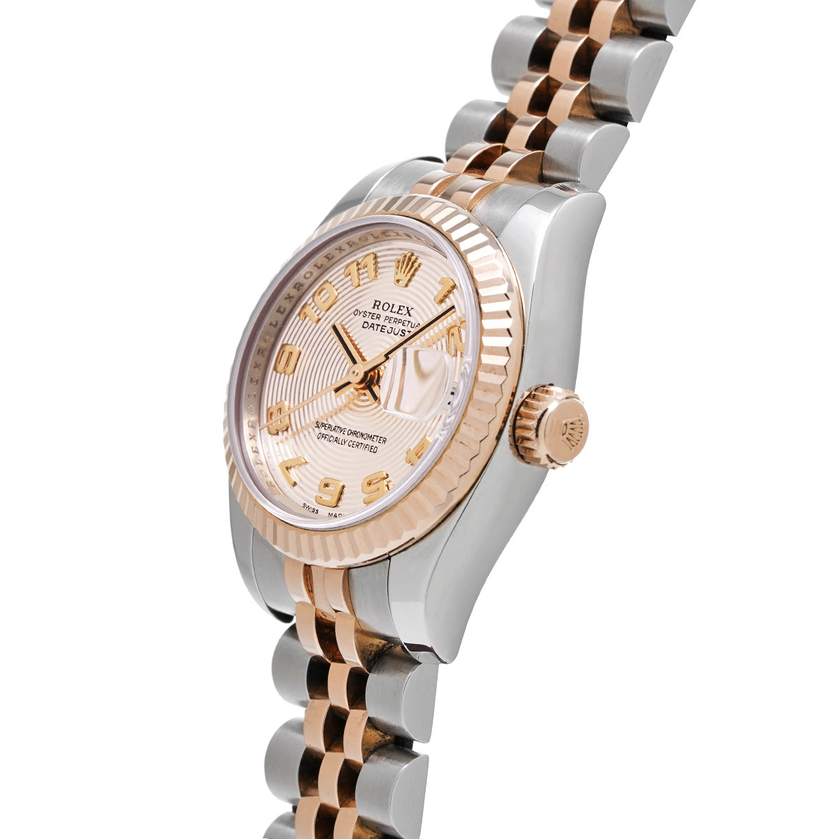 DATE JUST 179171 Z (manufactured circa 2006) Pink Concentric ROLEX Ladies [Pre-Owned].