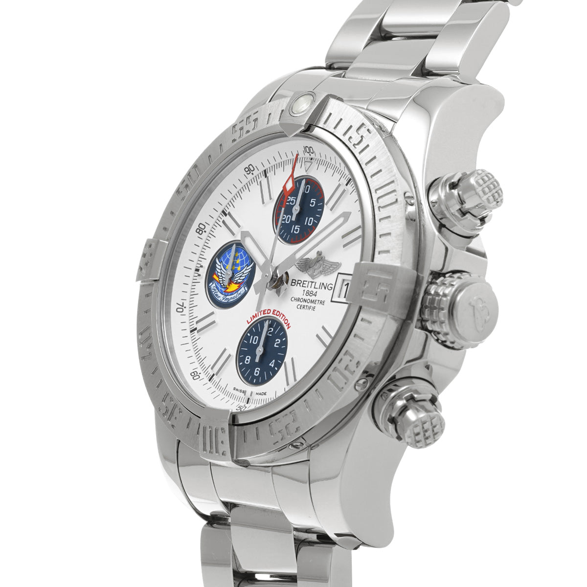 A133811A/A811 Avenger II Blue Impulse White/Blue BREITLING Men's [Pre-Owned]