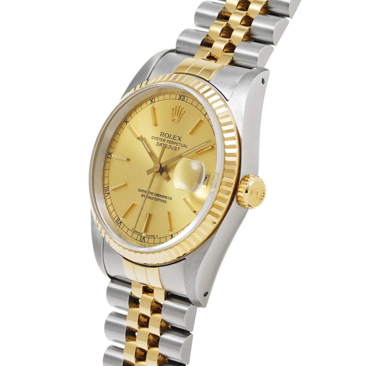 Datejust 16233 R (manufactured circa 1988) Champagne ROLEX Men's [Pre-Owned].