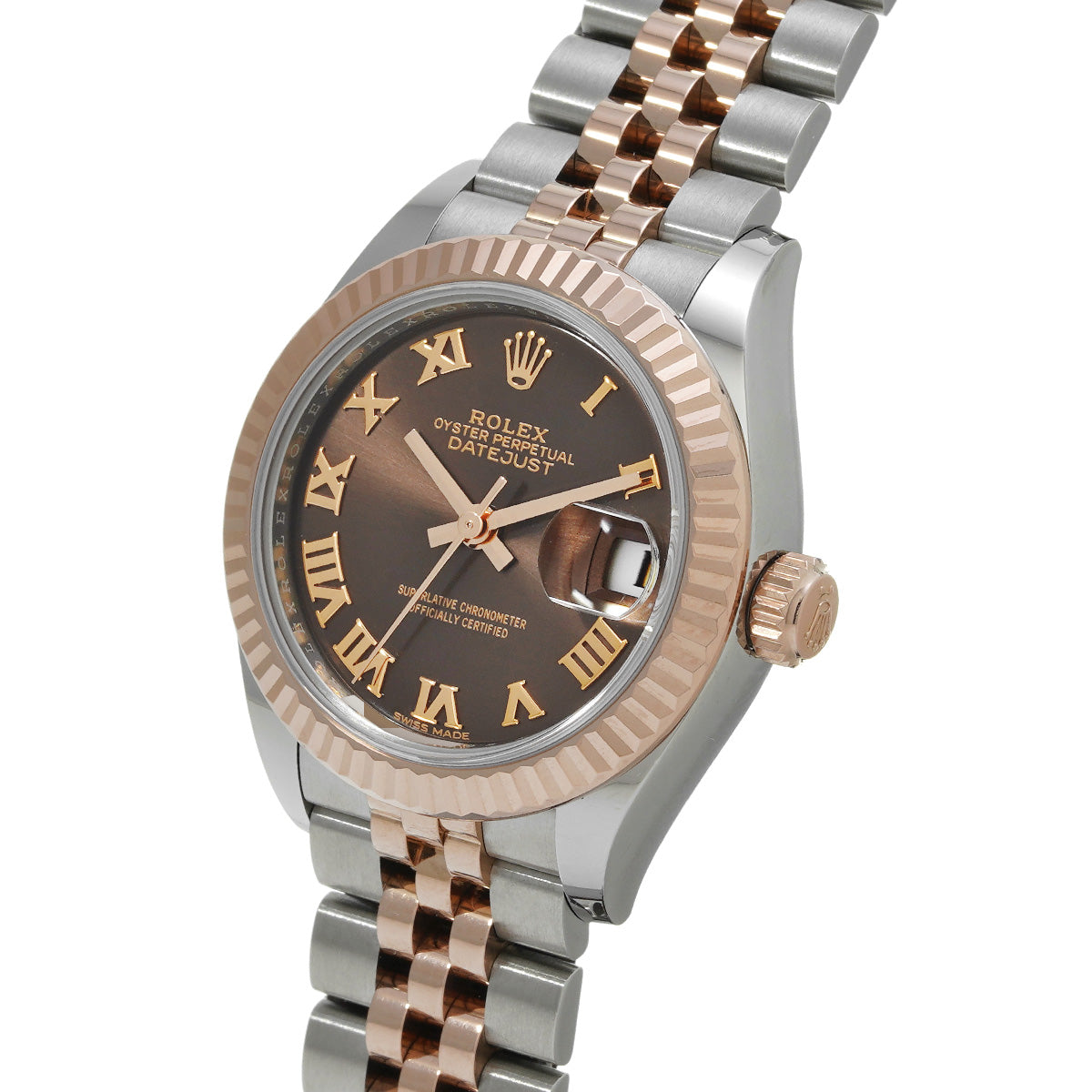 Lady Datejust 28 279171 Random Serial Chocolate Brown ROLEX Ladies [Pre-owned].