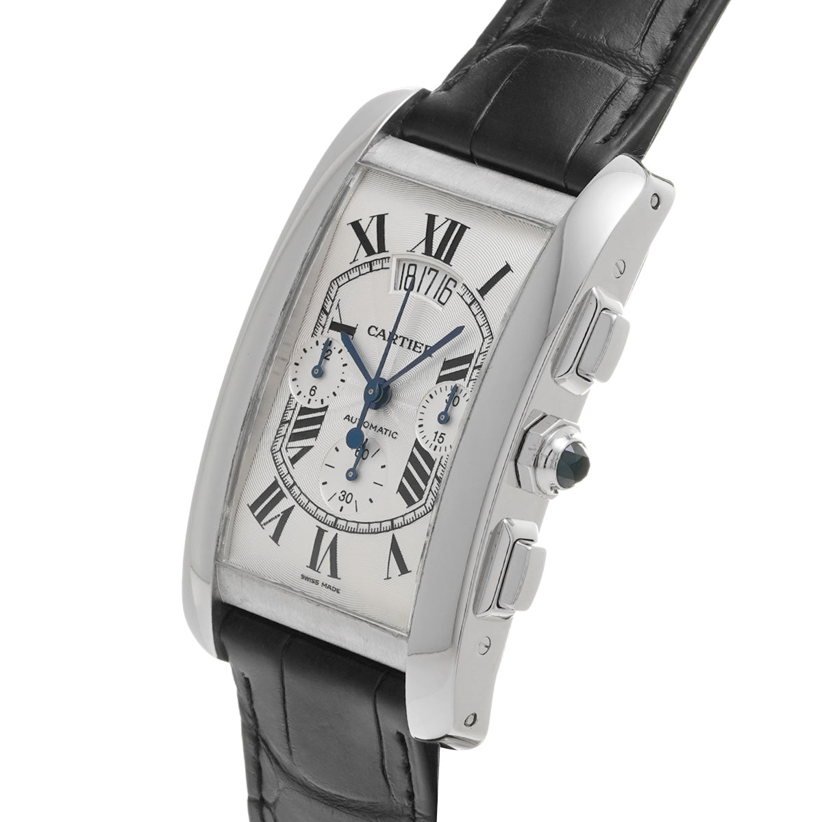 Tank American Chronograph XL W2610651 Silver CARTIER Men's [Pre-Owned].