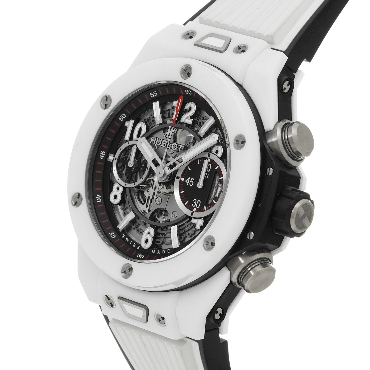 Big Bang Unico White Ceramic 411.HX.1170.RX Skeleton HUBLOT Men's [Pre-Owned].