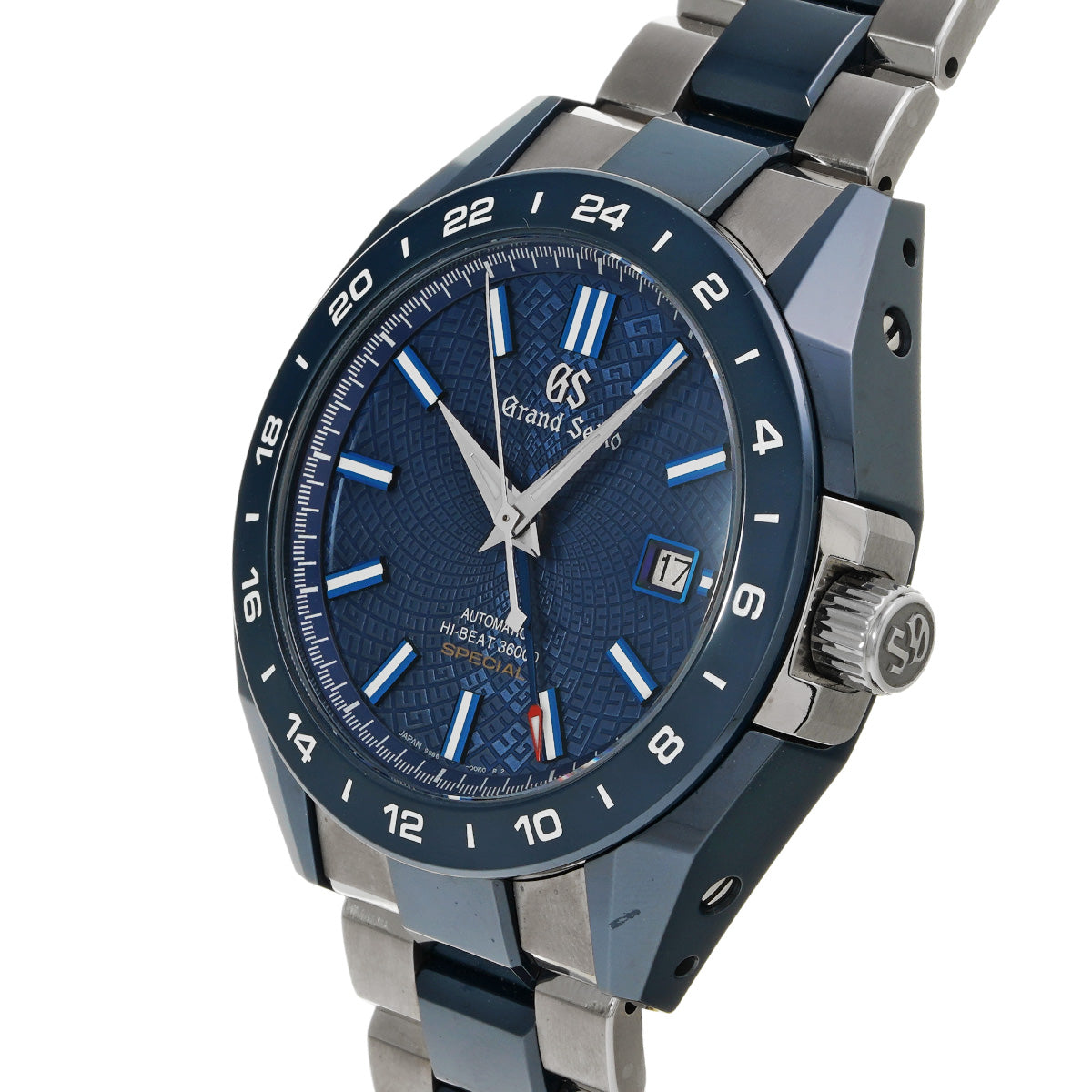 Sports Collection Mechanical High Beat 36000 GMT Caliber 9S 20th SBGJ229 Blue Grand Seiko Men's [Pre-Owned].