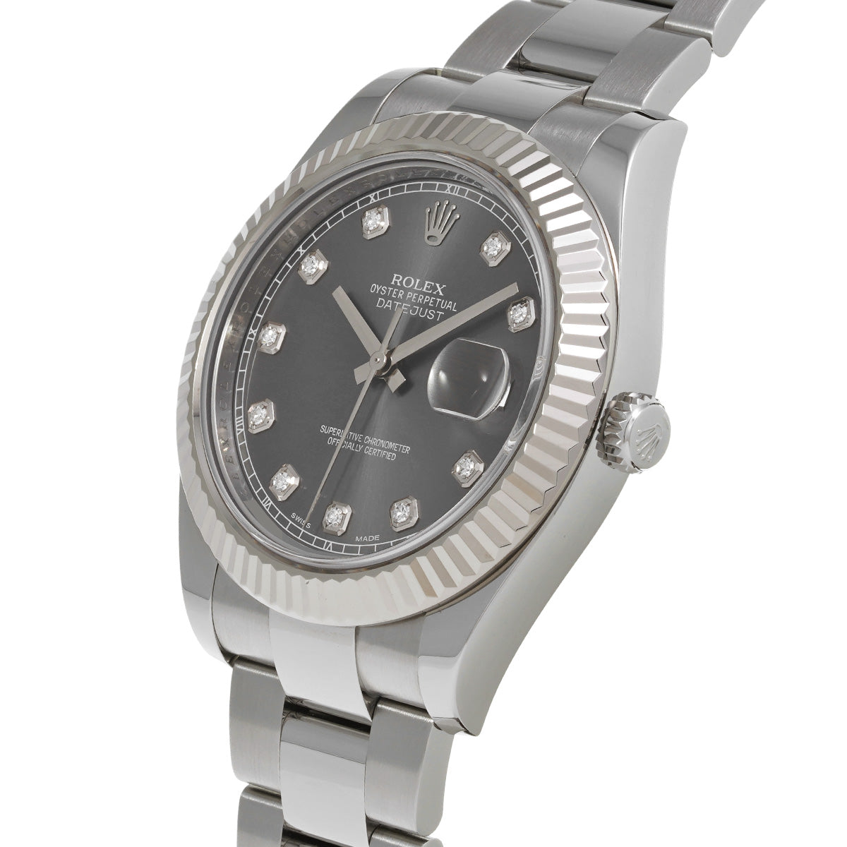 Datejust II 116334G Random Serial Gray/Diamond ROLEX Men's [Pre-Owned].