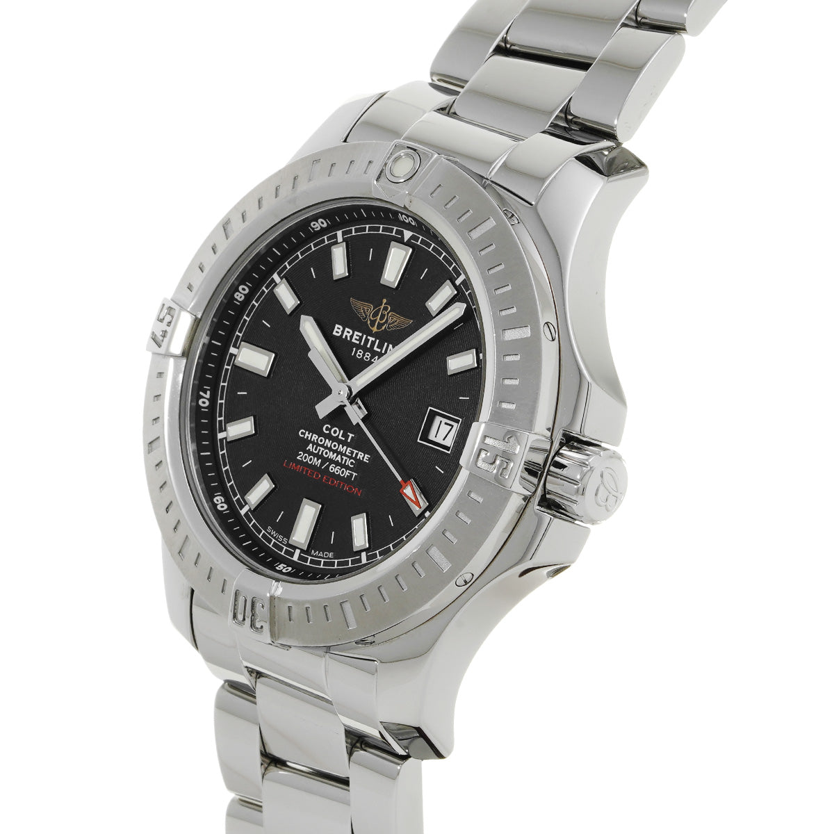Colt Automatic A173882Y/BE66 Black BREITLING Men's [Pre-Owned].