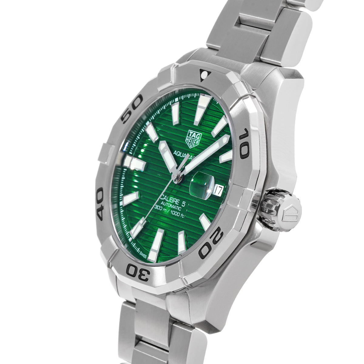 Aquaracer Calibre 5 WAY2015.BA0927 Green TAG HEUER Men's [Pre-Owned].