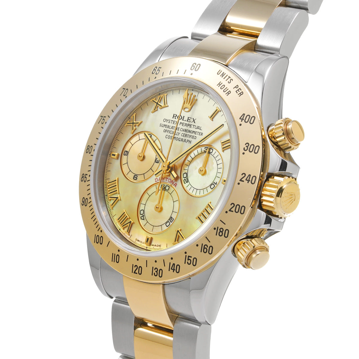 Cosmograph Daytona 116523NR P No. (manufactured around 2001) Yellow MOP ROLEX Men's [Pre-Owned].