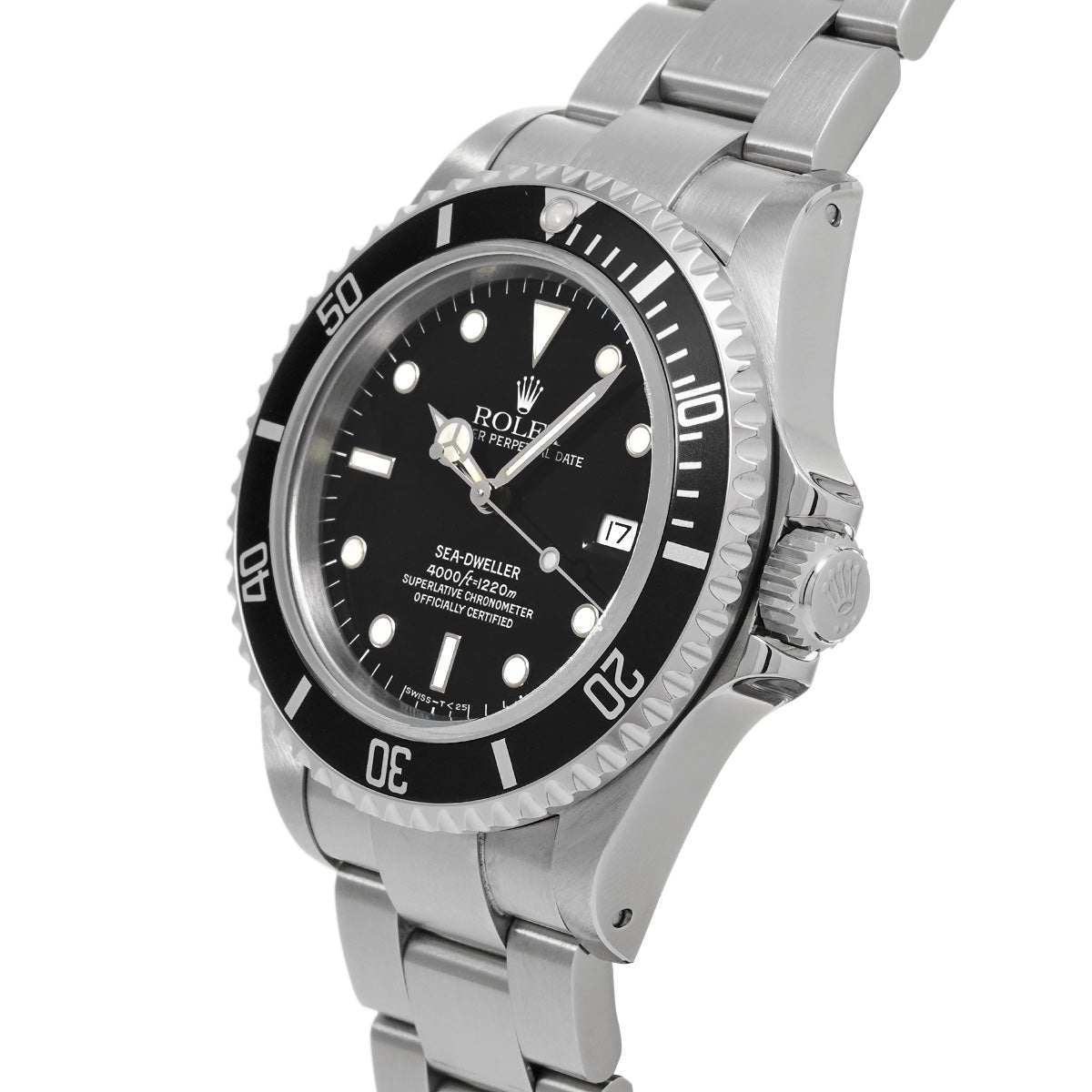 Sea-Dweller 16600 U (manufactured circa 1997) Black ROLEX Men's [Pre-Owned].