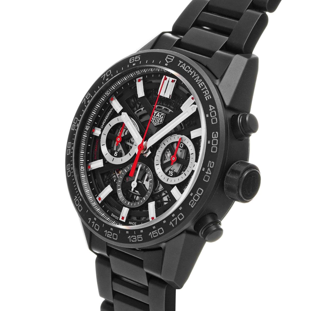 CARRERA CALIBRE HEUER 02 Chronograph CBG2090.BH0661 Black TAG HEUER Men's [Pre-Owned].