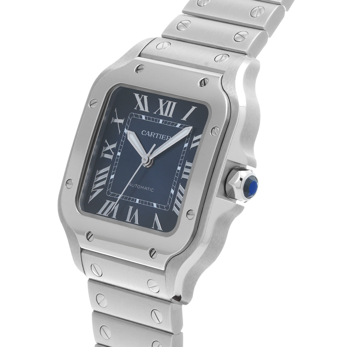 Santos de Cartier MM WSSA0063 Blue Gradation CARTIER Men's [Pre-Owned].