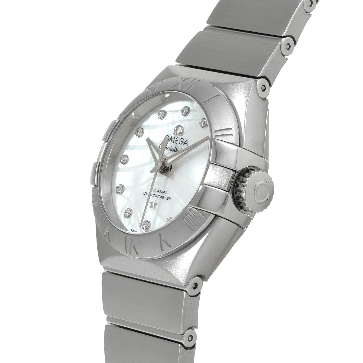 Constellation Co-Axial 123.10.27.20.55.002 White MOP/Diamond OMEGA Ladies [New]