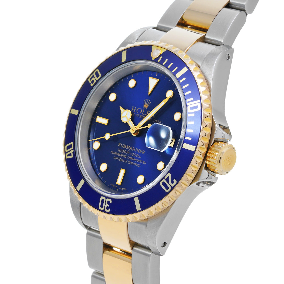 Submariner Date 16613 P (manufactured circa 2001) Blue ROLEX Men's [Pre-Owned].