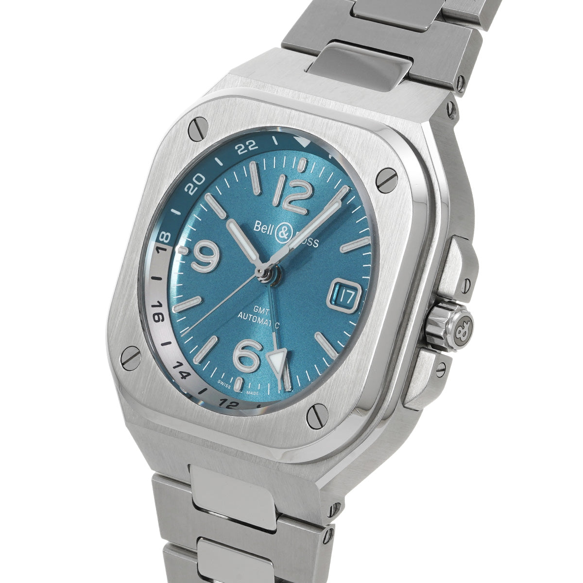 BR 05 GMT Sky Blue BR05G-PB-ST/SST Blue Bell &amp; Ross Men's [Pre-Owned]