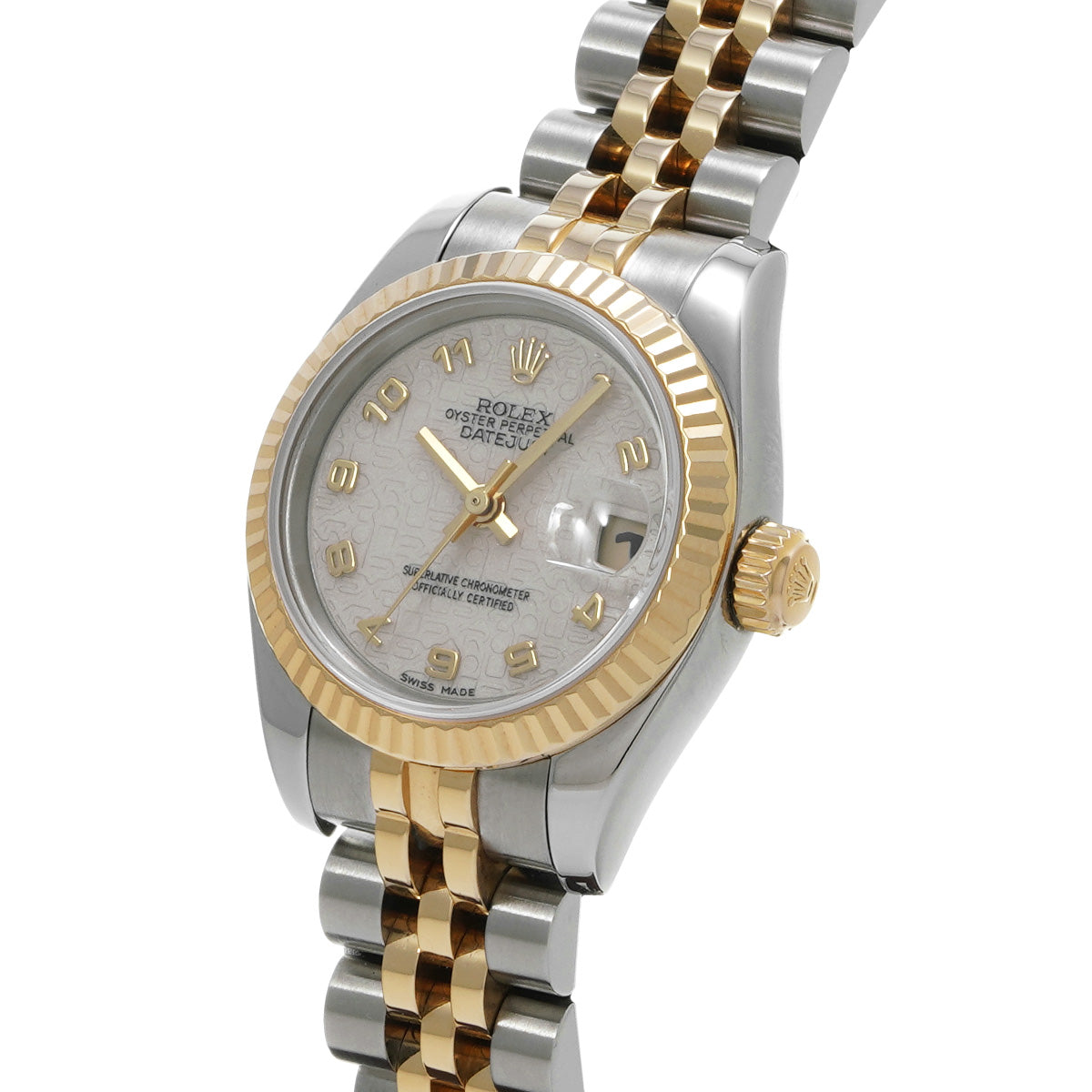 Datejust 179173 F (manufactured circa 2004) Ivory Computer ROLEX Ladies [Pre-Owned].