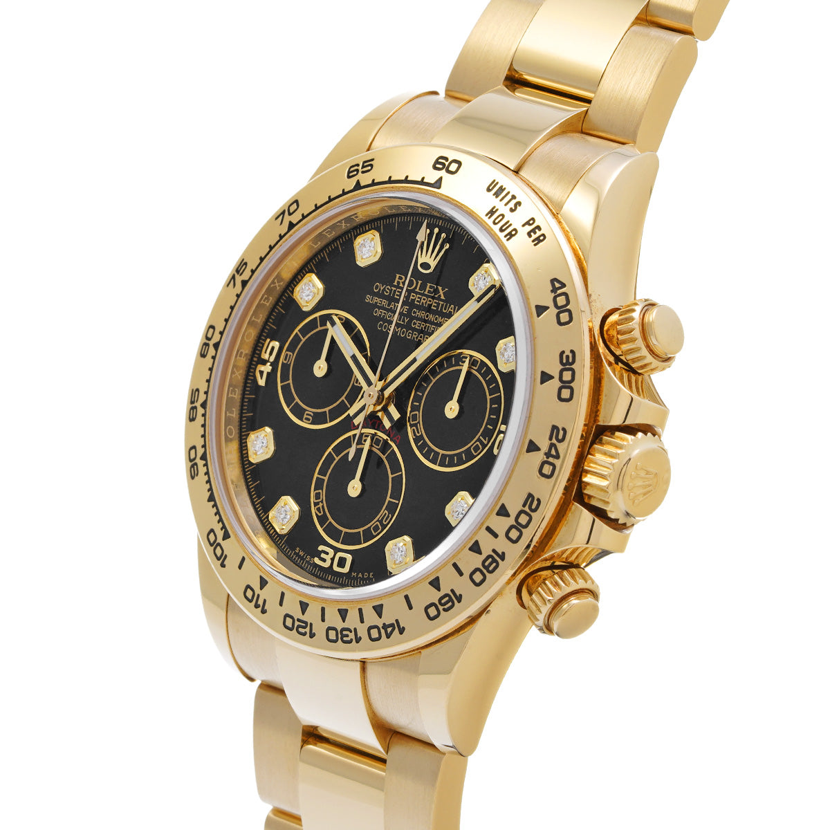 Cosmograph Daytona 116508G Black/Diamond ROLEX Men's [Pre-Owned].