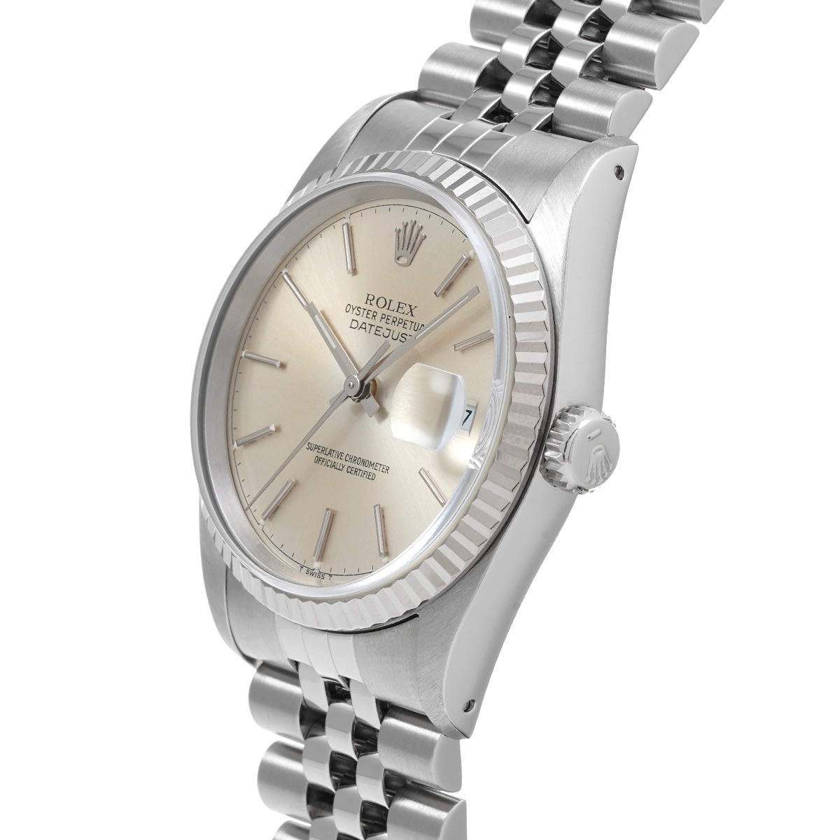 DATE JUST 16234 X (manufactured circa 1993) Silver ROLEX Men's [Pre-Owned].